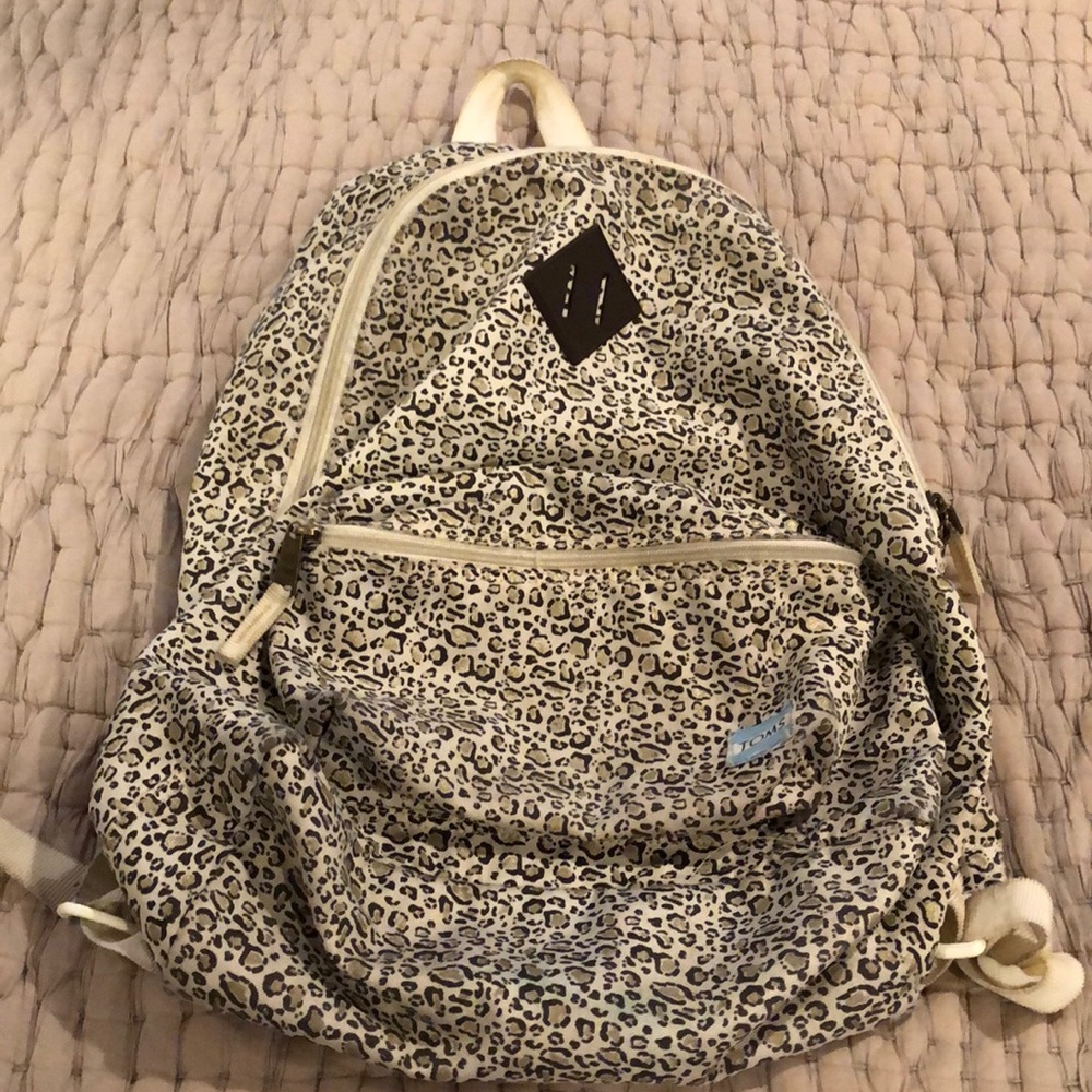 Toms cheetah print backpack